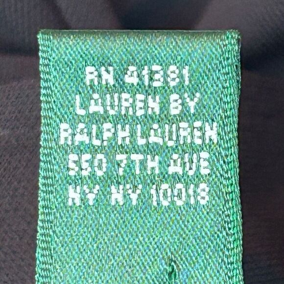 Lauren Ralph Lauren Wrap Dress Womens P/S Black Long Sleeve Side Button Collared - Picture 13 of 13